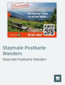 Staymate Postkarte Wandern